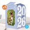 Big Dot of Happiness Light Purple 2026 Graduation Photo Holder Centerpieces, 4x6 Picture Display Box, Table Decoration for Lavender Grad Decor, 8 Ct